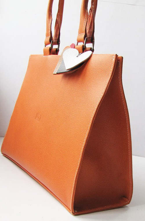 Farrago Bags Simple Tote in Orange