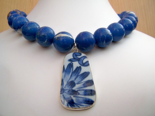 Bleu Chunky Stone Necklace