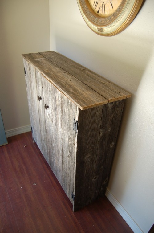 Large reclaimed wood cabinet