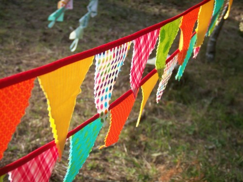 Mini bunting whimsical circus