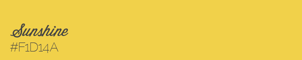 Yellow colour swatch