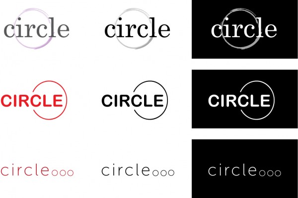 3 logos for circle and alternatives