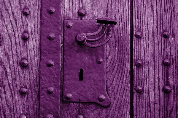 Latch on an old door