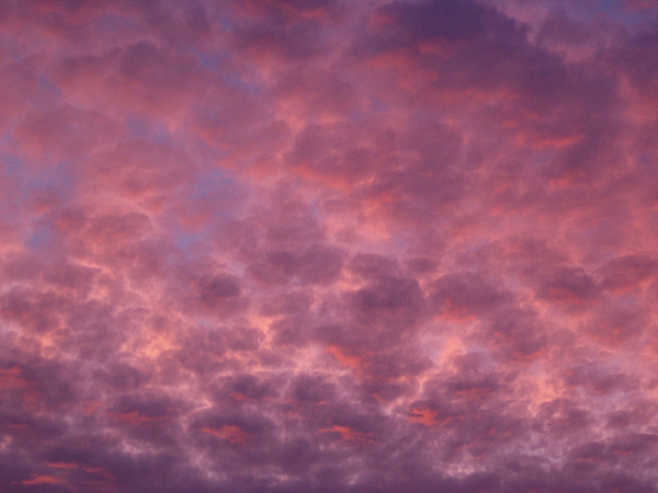 Sunset with clouds