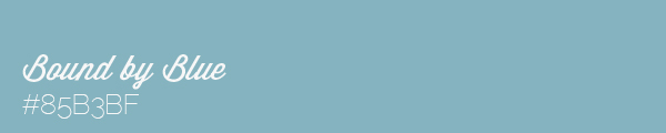 Colour swatch #85B3BF