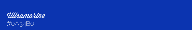 Colour Swatch #0A34B0