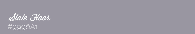 Colour swatch #9996A1