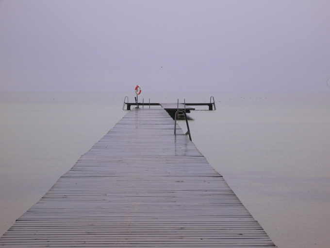 Jetty on a grey day