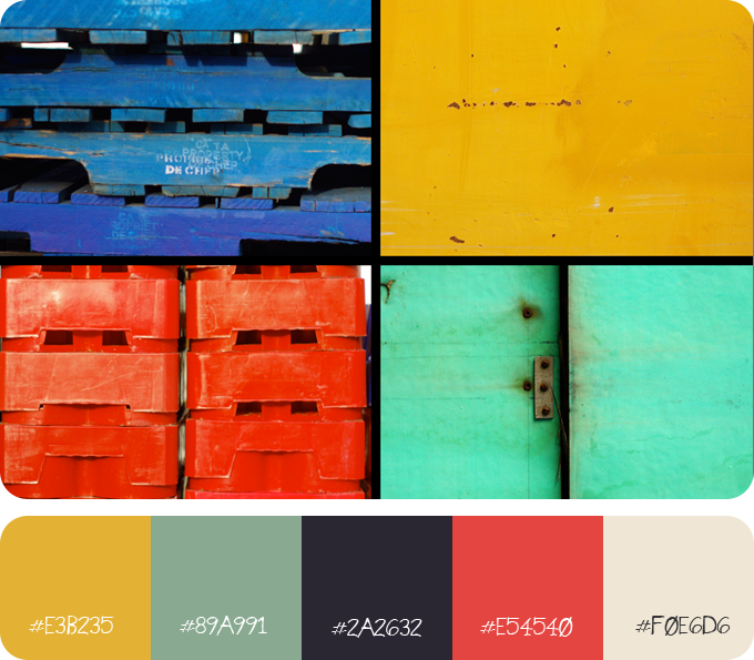 Image and 5 colour palette