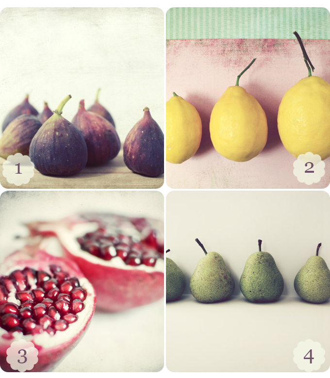 4 images of fruit by Lupen Grainne