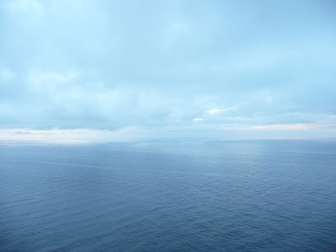 Horizon showing sea and sky