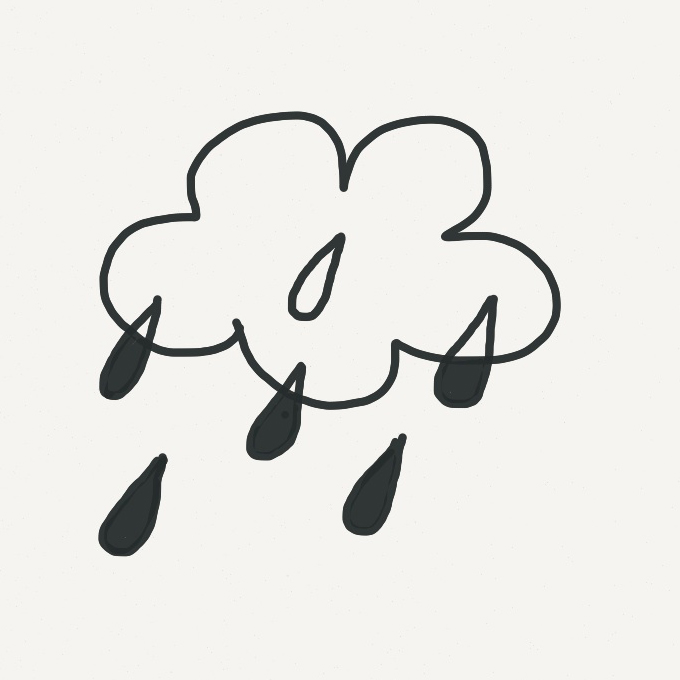 Rain cloud motif