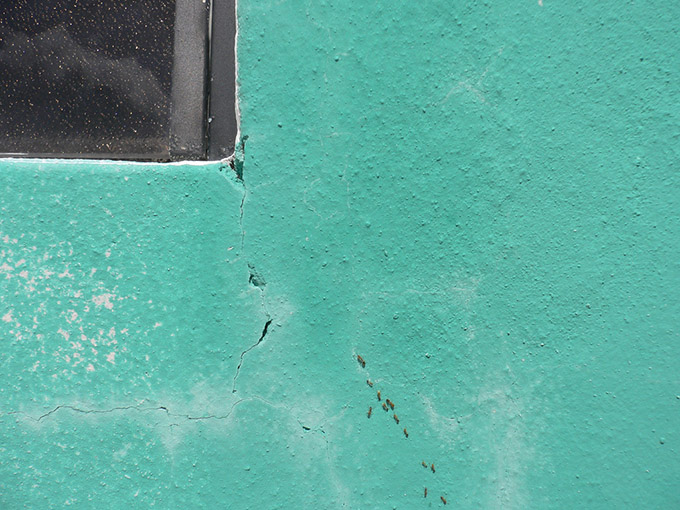 Turquoise wall