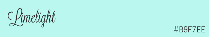 Colour swatch #B9F7EE