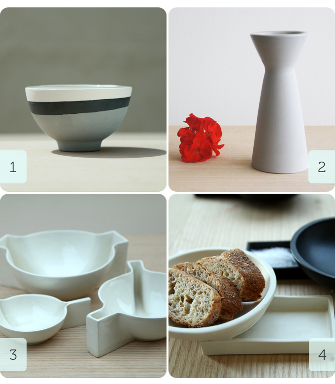 4 products from ONEandMANY ceramic design on Etsy