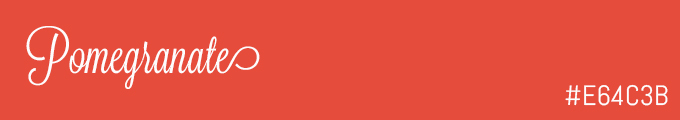 Colour swatch #E64C3B