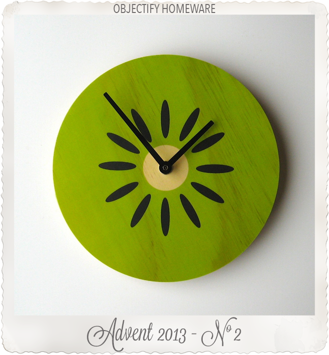 Kiwi clock by Objectify Homeware